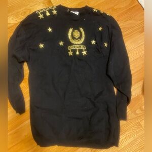 Vintage minidress with Gold Embroidery